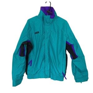 Vintage Columbia retro colorblock coat size medium